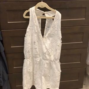 White lace romper